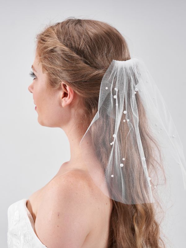 Pearl Studded Bridal Veil