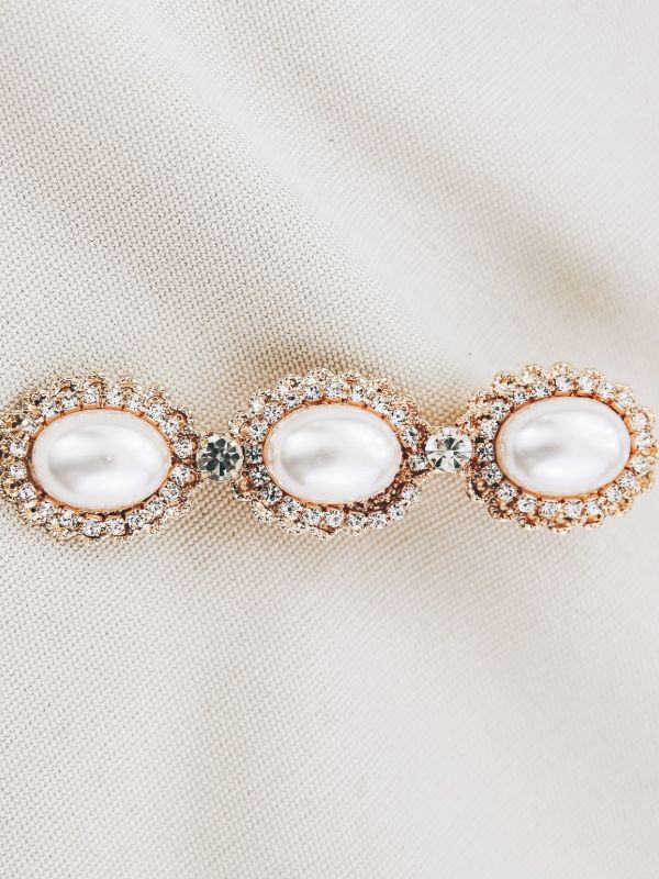AILEEN Vintage Gastby Style Freshwater Pearl hairclip