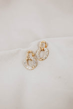 
                        
                          Load image into Gallery viewer, HALLIE Gold-plated Sparkle Crystal Earrings
                        
                      