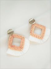 
                        
                          Load image into Gallery viewer, JUNE White Frills Elegant Boho Earrings
                        
                      