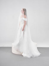 
                        
                          Load image into Gallery viewer, KARA English Tulle Cut Edge Soft Veil
                        
                      