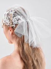 
                        
                          Load image into Gallery viewer, MELISSA Birdcage Veil / Mesh Headband
                        
                      