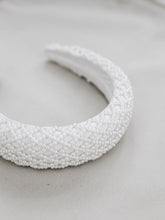 
                        
                          Load image into Gallery viewer, MONICA Swarovski Pearl Cross-pleated Headband
                        
                      