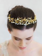 
                        
                          Load image into Gallery viewer, L&#39;AMOUR Golden Wisteria Crown - Headpiece from Gibson Bespoke
                        
                      